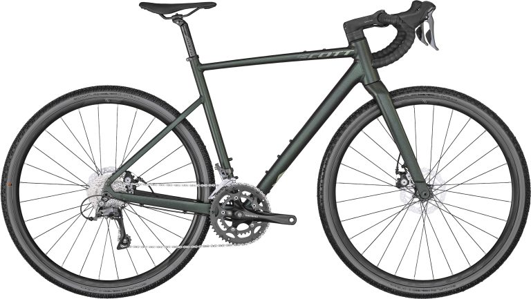 Scott Speedster Gravel 50, gravel aluminium à groupe Shimano Claris et freins à disque, vue de profil