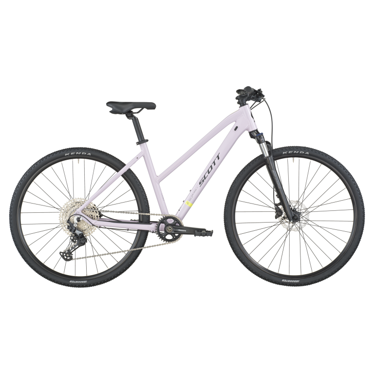 Scott Sub Cross 10 Slope 2026, vélo de trekking aluminium coloris violet pink, vue de profil