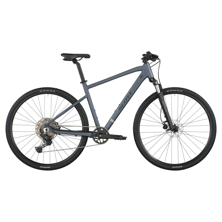 Scott Sub Cross 20 2026, vélo de trekking aluminium à cintre plat et fourche suspendue, vue de profil