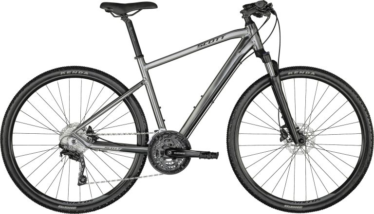 Scott Sub Cross 20 Men, vélo de trekking aluminium à cintre plat et triple plateau, vue de profil
