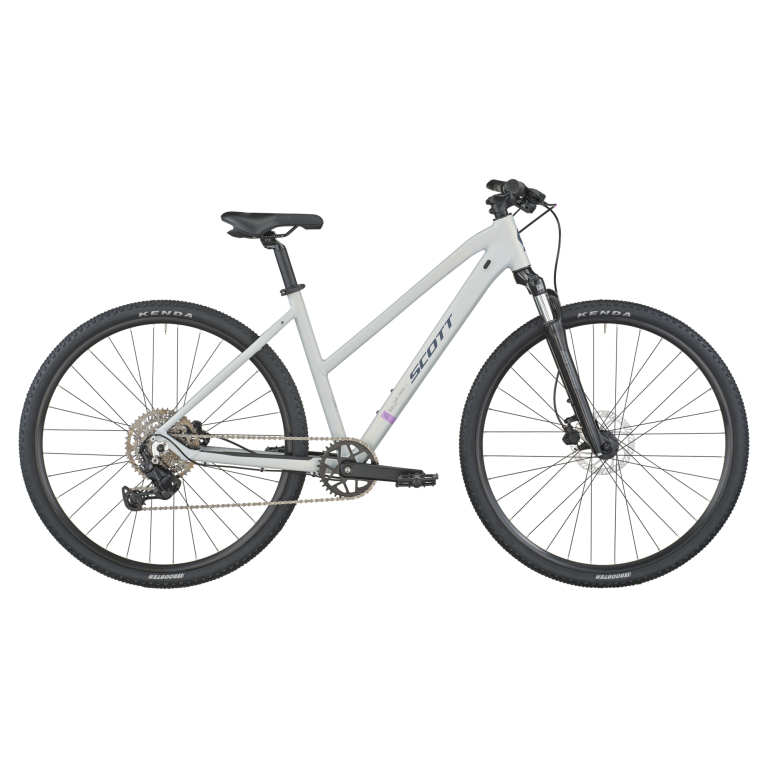 Scott Sub Cross 30 Slope 2026, vélo de trekking aluminium coloris misty beige, vue de profil