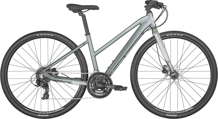 Scott Sub Cross 50 Lady 2024, vélo de trekking à cintre plat et fourche rigide, coloris Whale Blue