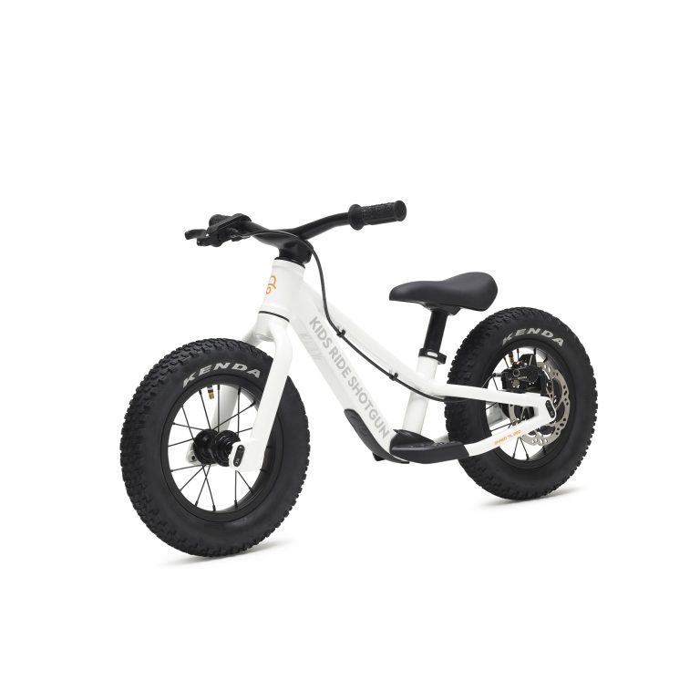 Shotgun Dirt Hero v2 12 pouces, draisienne enfant en aluminium avec frein à disque, vue de profil