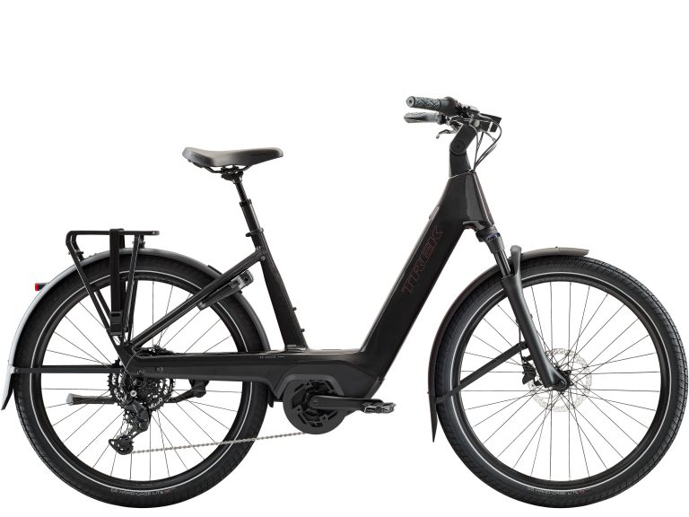 Trek Charter+ 4 800 Wh Lowstep, vélo de ville électrique à cadre bas, vue de profil