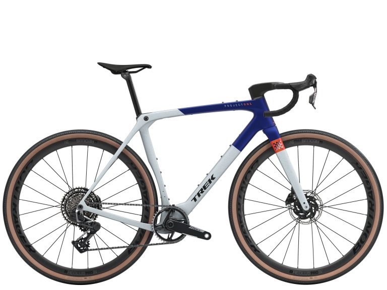 Trek Checkmate SLR 7 AXS 2027, gravel de course carbone à cockpit intégré, vue de profil