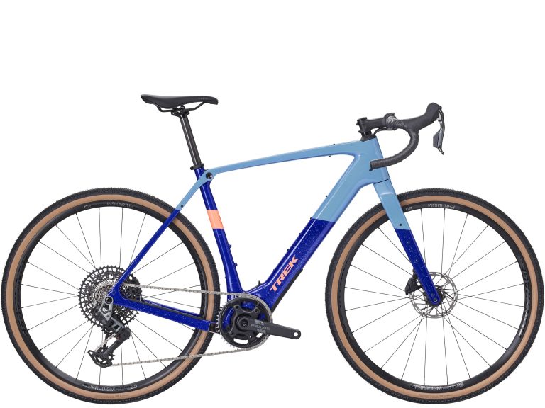 Trek Checkpoint+ SL 6 AXS (2026), gravel carbone à assistance, vue de profil