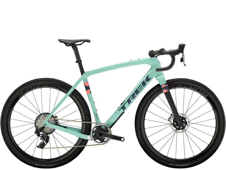 Trek Checkpoint SLR 9 AXS 2024, gravel carbone à roues Bontrager Aeolus RSL, vue de profil
