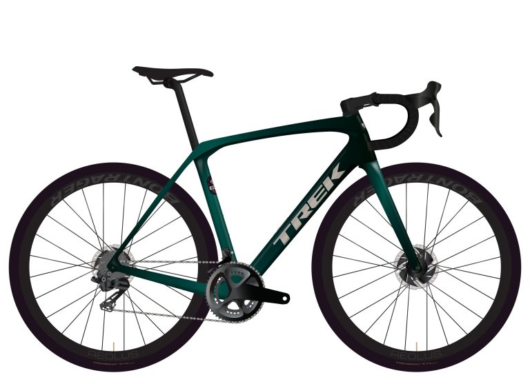 Trek Domane SL 7 4e génération 2026, vélo de route carbone à roues Aeolus Pro 51, vue de profil