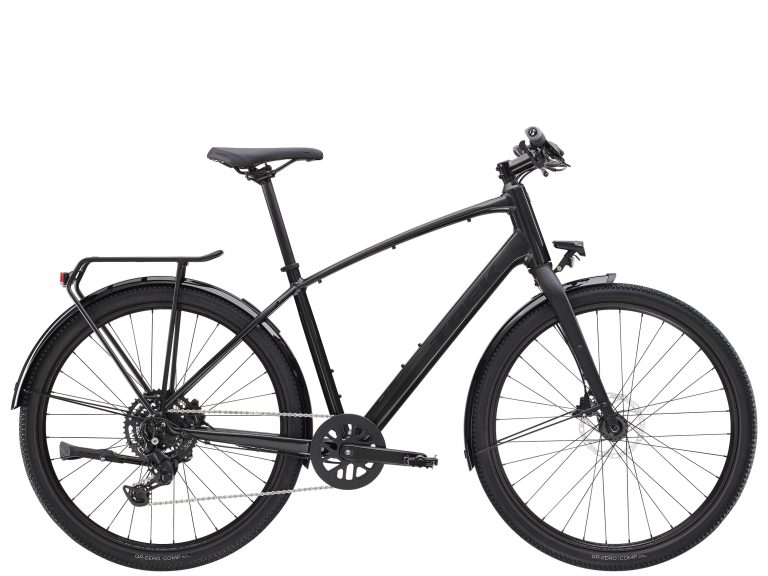 Trek Dual Sport 2 Gen 5 Equipped 2025, vélo polyvalent ville et chemin en aluminium, vue de profil