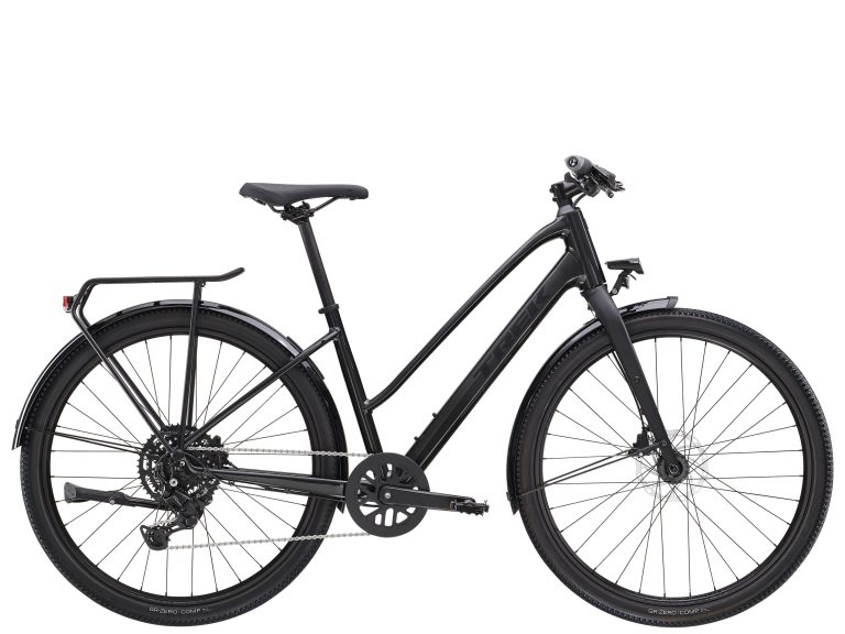 Trek Dual Sport 2 Gen 5 Stagger 2025, vélo polyvalent à cadre incliné, vue de profil