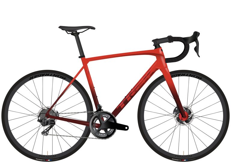 Trek Émonda ALR 5 2024, vélo de route à cadre aluminium et fourche carbone, vue de profil