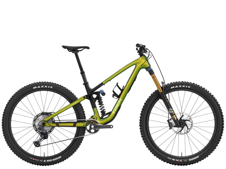 Trek Fuel LX 9.8 XT 2026, VTT enduro tout-suspendu à cadre carbone, vue de profil