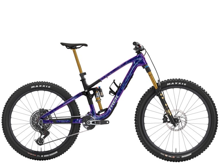 Trek Fuel MX 9.9 X0 AXS, VTT d’enduro carbone à roues Bontrager Line Pro 30, vue de profil