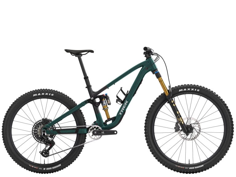 Trek Fuel MX 9 Eagle 90, VTT d’enduro à cadre aluminium et fourche Fox Factory 36, vue de profil