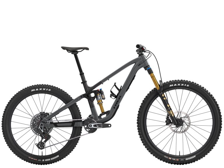 Trek Fuel MX 9 X0 AXS, VTT d’enduro à cadre aluminium et transmission sans fil, vue de profil