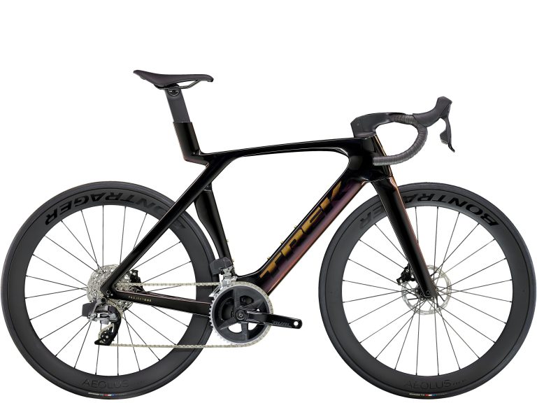 Trek Madone SLR 6 AXS 7e génération 2024, vélo de route aéro carbone, vue de profil