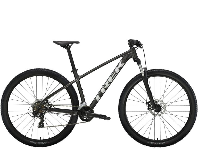 Trek Marlin 4 Gen 2 2025, VTT semi-rigide aluminium 29 pouces, vue de profil
