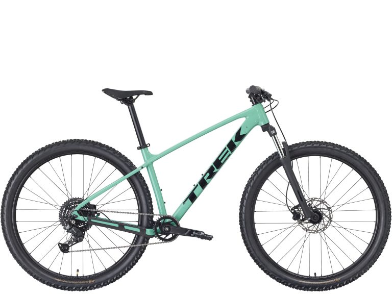 Trek Marlin 4 troisième génération 2027, VTT semi-rigide aluminium, vue de profil