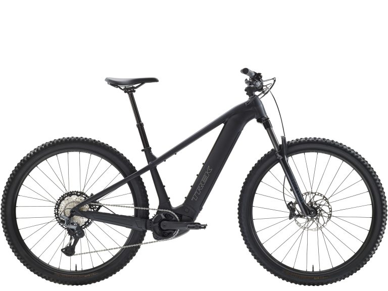 Trek Powerfly+ 6 Gen 5 2027, VTT semi-rigide à assistance électrique à cadre aluminium, vue de profil