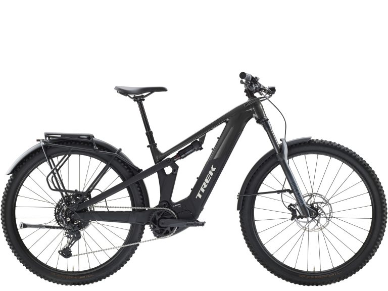 Trek Powerfly FS+ 4 Equipped 800 Gen 4 2027, VTT tout-suspendu à assistance électrique équipé, vue de profil