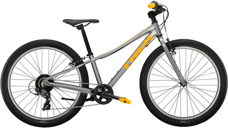 Trek Precaliber 8SP 2024, vélo enfant 24 pouces à fourche acier rigide, vue de profil