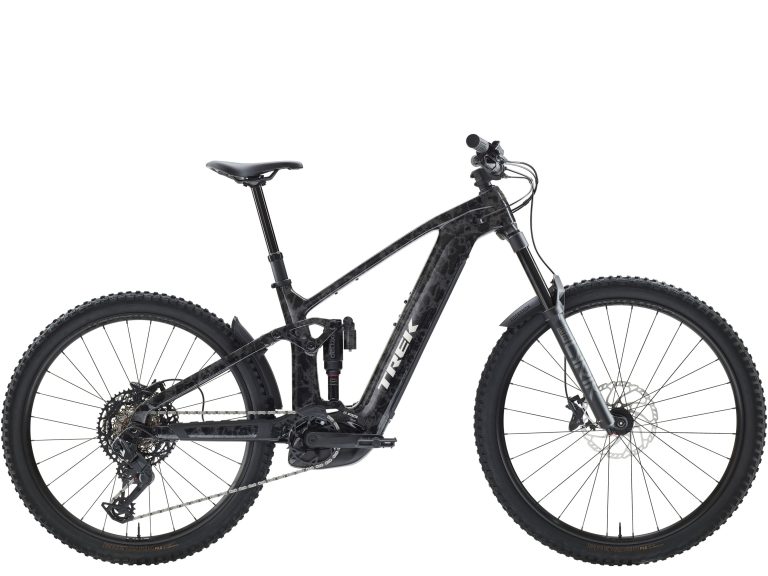 Trek Rail+ 9.7 Gen 5 2027, VTT tout-suspendu à assistance électrique à cadre carbone, vue de profil