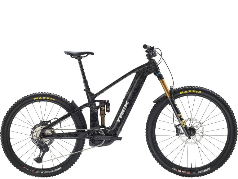 Trek Rail+ 9.8 Gen 5 2027, VTT tout-suspendu à assistance électrique à cadre carbone, vue de profil