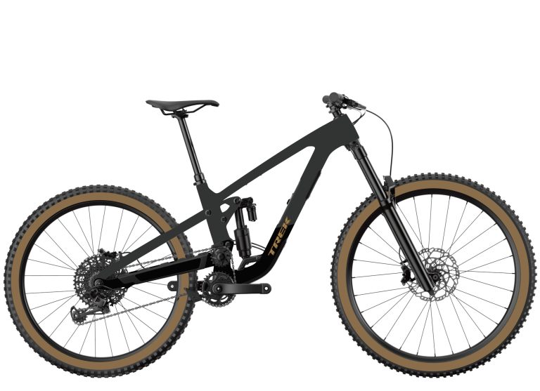 Trek Slash 9.8 XT 2025, VTT d’enduro carbone de 170 mm à transmission Shimano, vue de profil