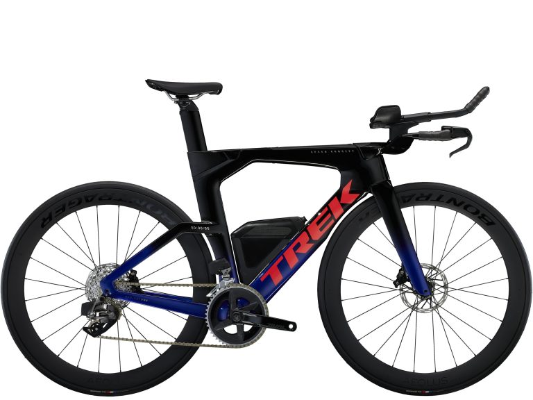 Trek Speed Concept SLR 6 AXS 2024, vélo de contre-la-montre carbone à prolongateurs, vue de profil