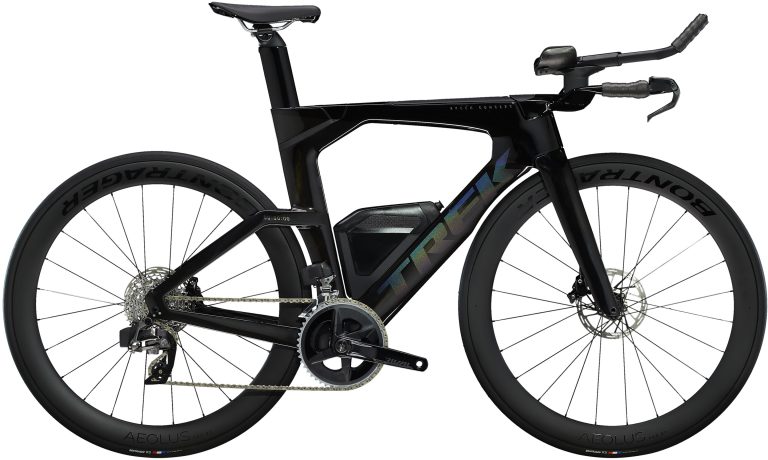 Trek Speed Concept SLR 6 eTap 2024, vélo de contre-la-montre carbone, vue de profil