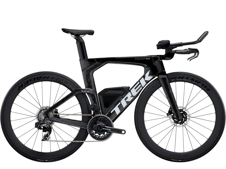 Trek Speed Concept SLR 7 AXS 2025, vélo de contre-la-montre carbone à prolongateurs, vue de profil
