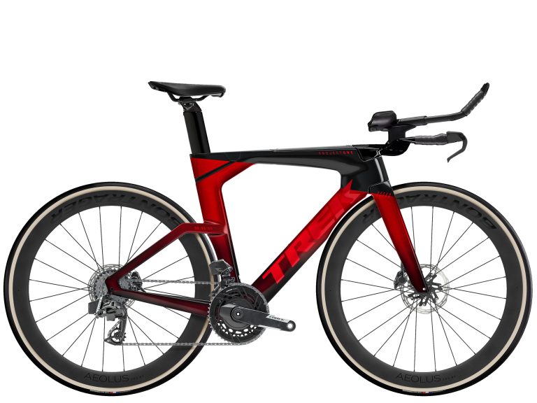 Trek Speed Concept SLR 7 AXS 2026, vélo de contre-la-montre carbone à roues à jante haute, vue de profil