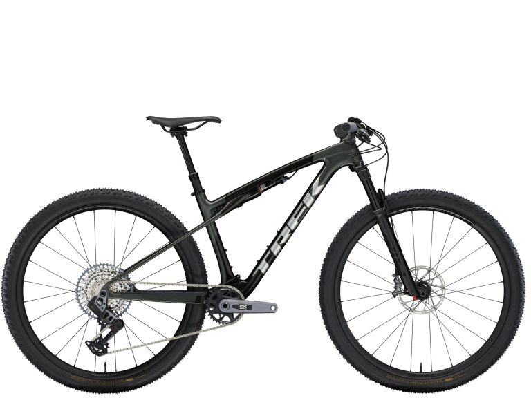 Trek Supercaliber SLR 9.8 GX AXS 2024, VTT de cross-country tout-suspendu carbone, vue de profil