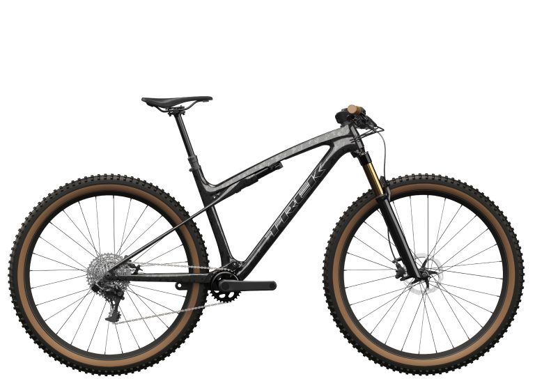Trek Supercaliber SLR 9.8 X0 AXS 2027, VTT de cross-country tout-suspendu carbone, vue de profil