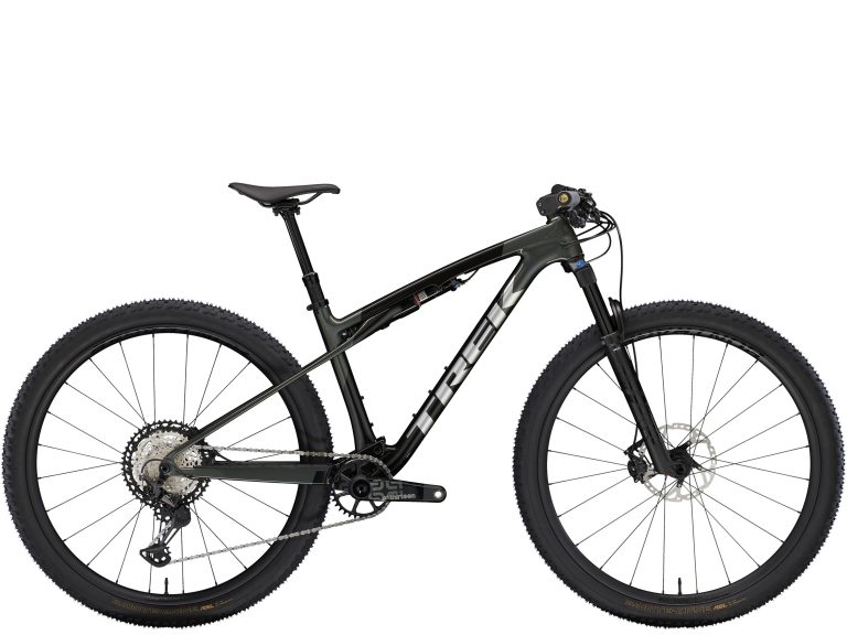 Trek Supercaliber SLR 9.8 XT 2024, VTT de cross-country tout-suspendu carbone, vue de profil