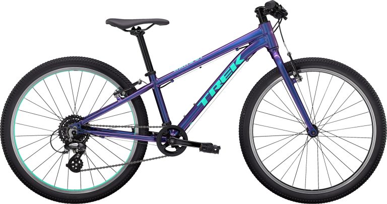 Trek Wahoo 24 2022, vélo enfant 24 pouces à cadre aluminium, vue de profil
