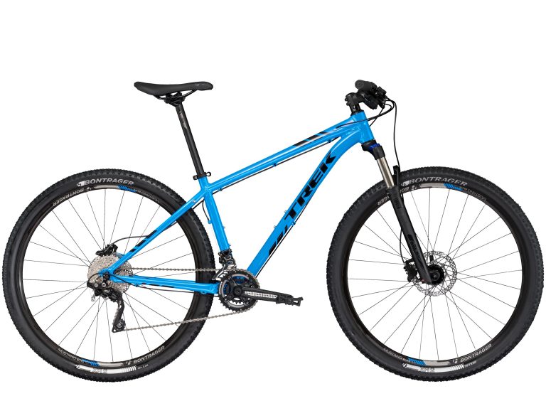 Trek X-Caliber 9 2017, VTT semi-rigide aluminium en 29 pouces, vue de profil