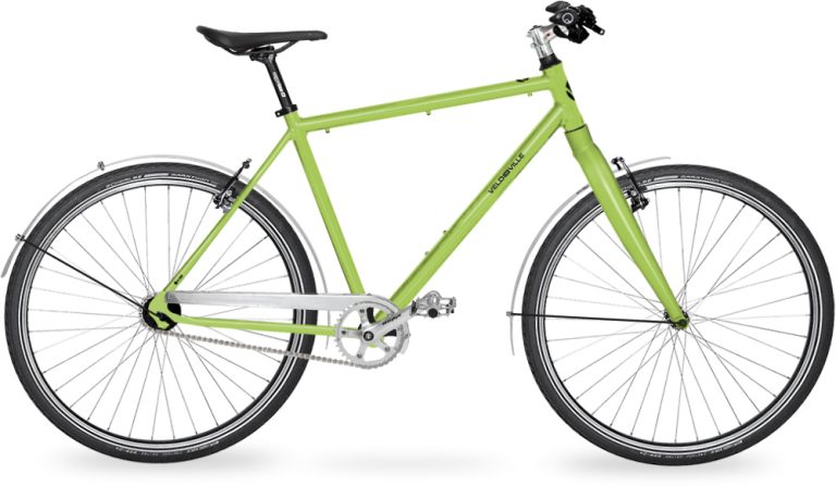 Velo de Ville V200 2024, vélo de ville aluminium à moyeu Nexus, vue de profil