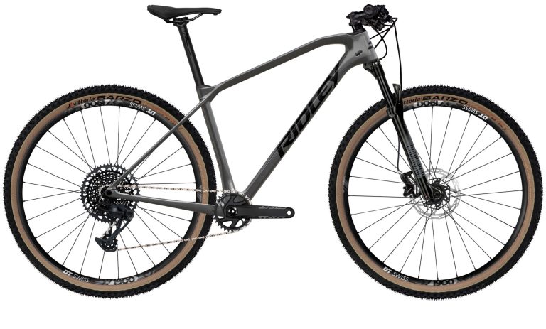 Ridley Ignite SLX SRAM SX, VTT carbone semi-rigide à finition mate, vue de profil
