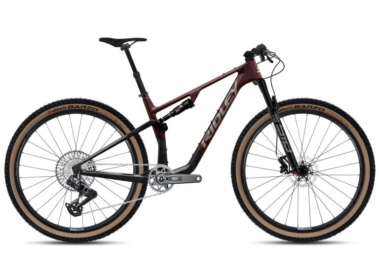 Ridley Raft Trail SRAM Transmission X0, VTT tout-suspendu carbone, vue de profil