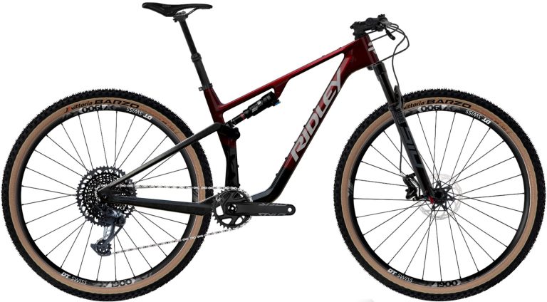 Ridley Raft Trail SRAM X01 mix, VTT tout-suspendu carbone, vue de profil