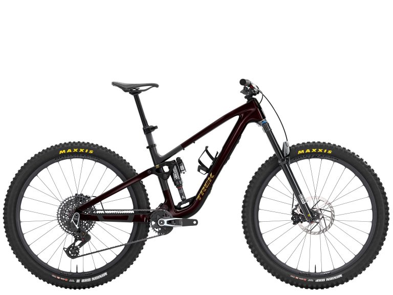 Trek Fuel EX 9.9 X0 AXS 2027, VTT tout-suspendu de trail à cadre et roues carbone, vue de profil