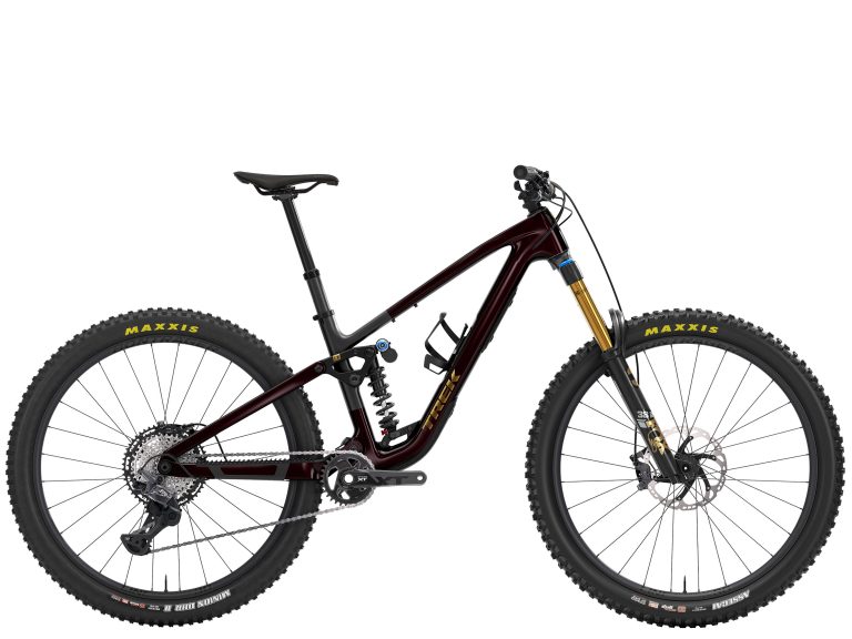 Trek Fuel LX 9.8 XT 2027, VTT tout-suspendu à grand débattement et cadre carbone, vue de profil
