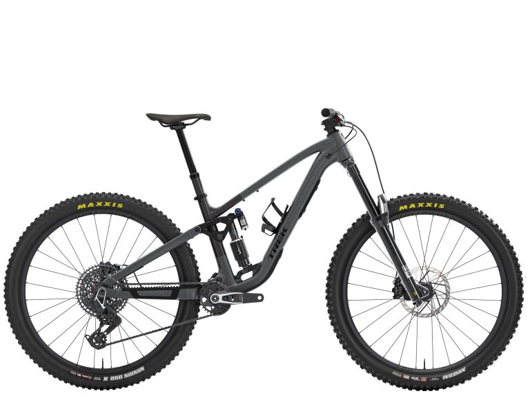 Trek Fuel LX 9 X0 AXS 2027, VTT tout-suspendu à grand débattement et cadre aluminium, vue de profil