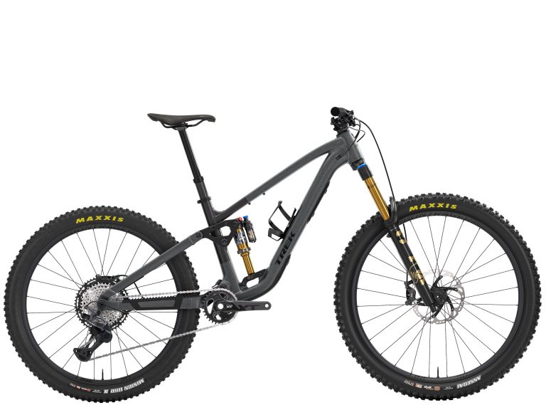 Trek Fuel MX 9 XT 2027, VTT tout-suspendu à roues mixtes et cadre aluminium, vue de profil