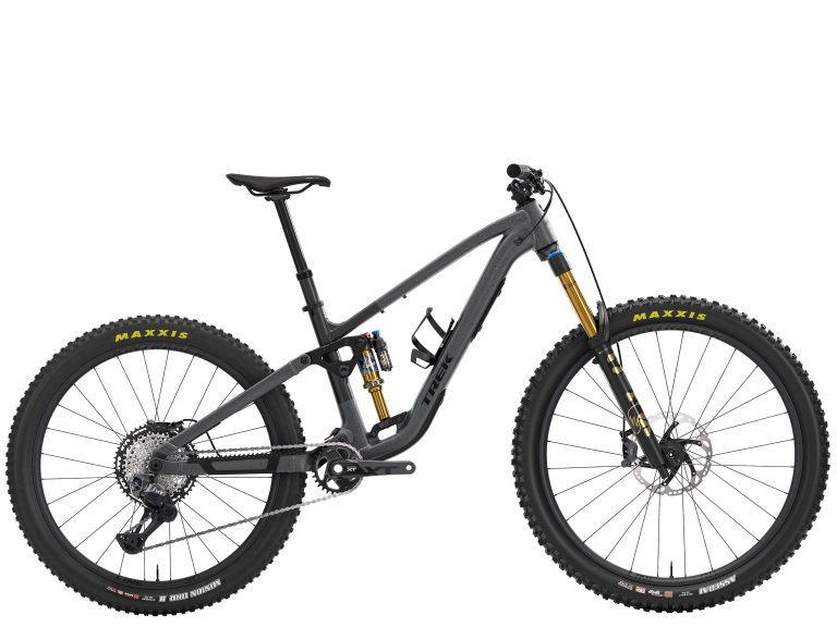 Trek Fuel MX 9 XT Di2 2027, VTT tout-suspendu à roues mixtes et cadre aluminium, vue de profil
