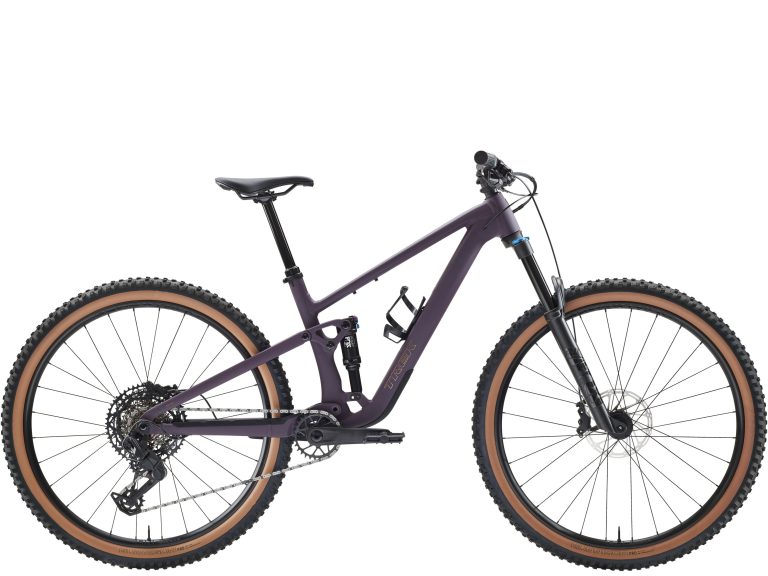 Trek Top Fuel 8 4e génération 2027, VTT tout-suspendu de cross-country à cadre aluminium, vue de profil